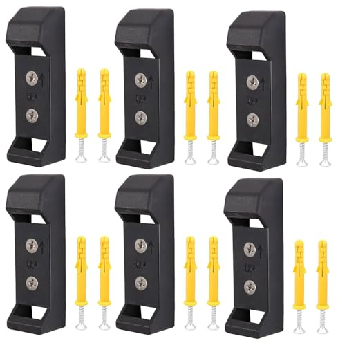 6 Stück Angelrollen-Wanddisplay, Angelrollen-Halter, Angelrolle-Wandhalterung mit Installationsschrauben, Fischausrüstung, Zuhause, Garage, Organisation für Aufbewahrung und Präsentation