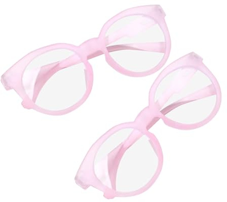 GALPADA 2pcs Protective Glasses Blue Light Filter Reading Glasses for Phone and for Girl Pink