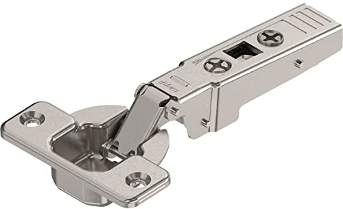 Blum Tip-On 95° Unsprung Clip Top Hinge - 0mm Overlay, Contemporary Style, Metal Finish, Nickel