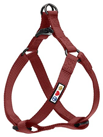 Pawtitas Hundegeschirr für extra kleine Hunde verstellbares Welpengeschirr Anti-Zug-Geschirr für Hunde einfarbig leichtes Hundegeschirr Braun