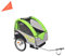 vidaXL Kinder Fahrradanhänger Kinderanhänger Anhänger Fahrrad Transport Kinderfahrradanhänger Jogger für 1 oder 2 Kinder Grau Grün 30kg