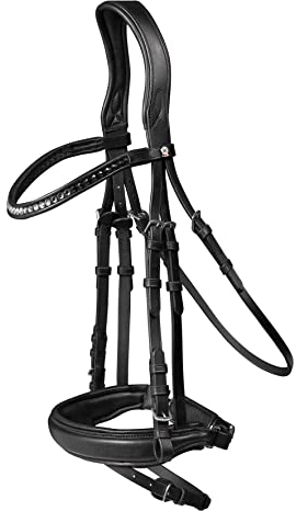 WALDHAUSEN Trensenzaum X-Line Concept, schwed.Komb., schwarz, VB, VB, schwarz