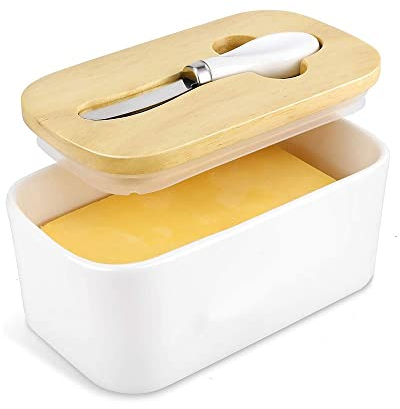 Mantequillera Bandeja Guardián servidor de almacenamiento de acero inoxidable plato de mantequilla envase de la caja del queso con la tapa de cocina Vajillas Butter Box Recipiente para Mantequilla