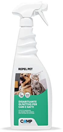 ‎CAMP Repel Pet, disabituante olfattivo per cani e gatti pronto all'uso, 750 ml