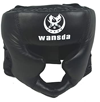 Boxhelm, MMA, Training, Boxhelm für Kinder und Erwachsene, Boxhelm für MMA, Sparring, Boxhelm aus Kunstleder für Muay Thaiboxen