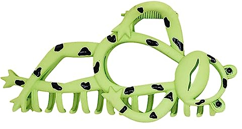 Lustige Cartoon-Frosch-Haarklammern, groß, rutschfest, Haar-Accessoire für Damen, Mädchen, dünnes dickes Haar, große Haarspangen, rutschfeste Haarspange, Haarschmuck