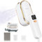 Travel Clothes Steamer Portable Iron, LCD Screen 2 in 1 Handheld Steam Clothing Wrinkles Remover for Garments, 3 Steam Levels, 10S Fast Heat-up, 150ML Water Tank, Iron for Home, Office, Travel（White）