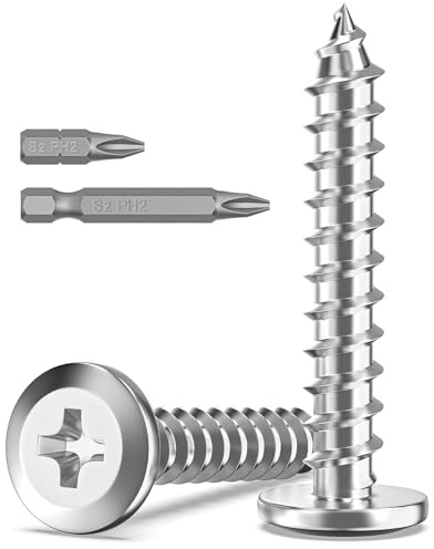 20Pcs M5 Screws for Wood, M5 x 30mm Screws, Flat Head