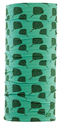 Flying Fisherman Junior SunBandit: Neck Gaiter Mask for Boys & Girls, UV Face Protection for Sports & Outdoors, Lightweight Multi-Functional Outdoor Clothing | Sting RAY, Green (SB1313-JR)
