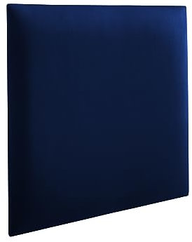 RAVIO Panneaux muraux rembourrés | Lambris 3D avec Mousse | Coussin Mural comme tête de lit pour lit | Decoration Murale pour Chambre, Chambre d'enfant, Bureau, Couloir | Bleu Marine, 50 x 50 cm