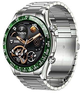 Smartwatch für Herren, voller Touchscreen, GPS-Tracking, Bluetooth, Anrufzifferblatt, wasserdicht, Fitness-Uhren, Herzfrequenz, Blutdruck, Blutsauerstoff, Kalorienschritte, für Android iOS