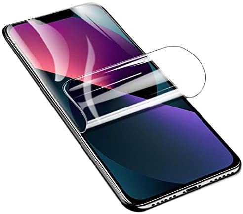 YiiLoxo Pellicola Protettiva in Idrogel Compatibile con iPhone 13 e iPhone 13 Pro, Protezione Schermo in TPU Flessibile [non Vetro Temperato][Alta Sensibilità][Trasparente HD]