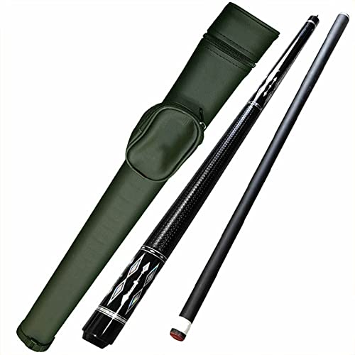 Billard Queue 57 Zoll 19 Oz Carbon Black Maple Billard Pool Queues, 1/2 Jointed The Good Balanced Pool Queues(Color:b-Rod Tube,Size:11.5mm)