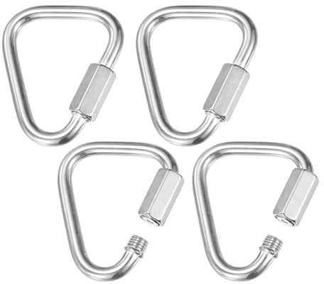 M METERXITY Quick Chain Link Connector, Stainless Steel Locking Repair Chain Links for Swing/Camping/Hiking/Backpack