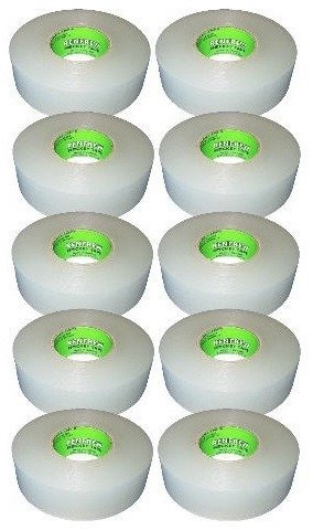 RENFREW Pro 10 Roll Pack, Polyflex Hockey or Soccer Shin Guard / Sock Tape, Clear, 24MM x 30M