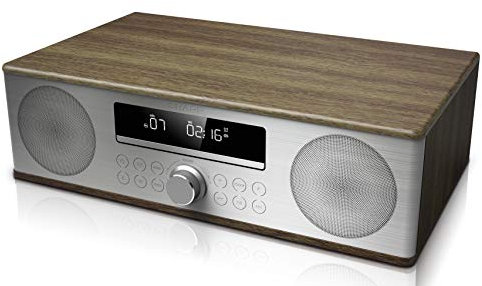 SHARP XLB710BR Compact-Soundsystem 90W (All-in-One, UKW/FM-Radio, USB, CD, MP3, Bluetooth), braun