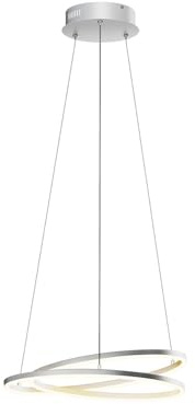 Lindby LED Davian dimmbar (Modern) in Alu aus Aluminium (1 flammig,) Wohnzimmerleuchte