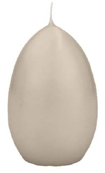 Wiedemann Kerzen Eikerzen Schlamm 120 x Ø 80 mm, Inhalt 6 Stück, Ostereikerzen, Osterdeko