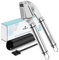 Philorn Prensa de Ajos Acero Inoxidable- Fabricada para Durar picadora de ajo, trituradora de jengibre, prensador de ajo resistente, triturador de ajo, Fuerte y Resistente (Acero Inoxidable)