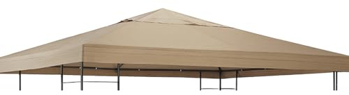 San Marco telo di ricambio per gazebo 3x3 mt, ricambio telo per gazebo 3x3 mt, disponibile in vari colori e grammature, in poliestere e pvc. (Ecrù, 180 gr)