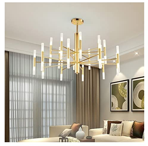 CWZZWS Candeliers LED, lámparas de araña LED Modernas Art Deco Lámpara de luz de araña suspendida para Sala de Estar de la Cocina.