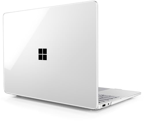 Lepeoac Clear Case for 2025 Microsoft Surface Laptop 13 Inch - Windows 11 Copilot+ PC - Touchscreen Display Cover (Fits Model 2095,NOT Fitting Other Surface Laptop), Crystal Clear
