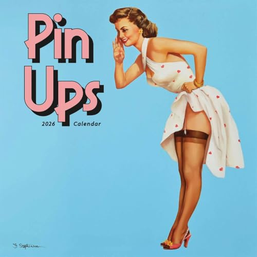 Carousel Worldwide, Calendrier mural carré Pin Ups 2026