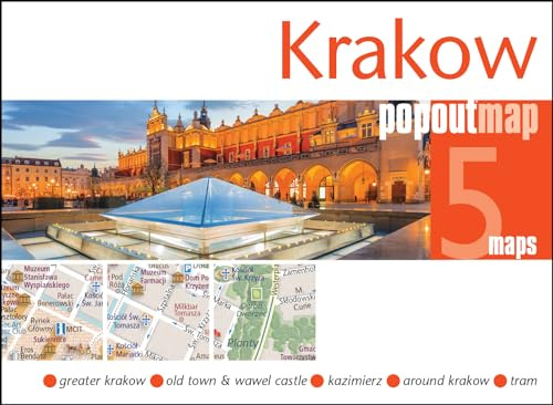 Krakow PopOut Map - pocket-size pop up city map of Krakow (PopOut Maps)