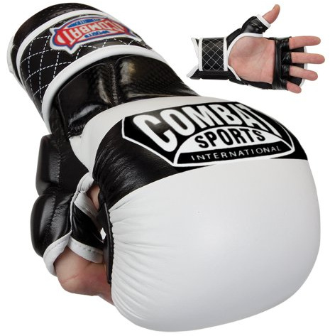 Combat Sports Max Strike MMA Training Gloves, Open Palm Fingerless Gloves for MMA, Muay Thai, and Kickboxing