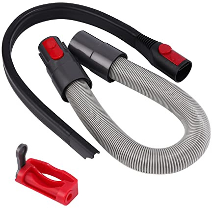 Ersatzschlauchanschluss für Dyson V15, V11, V10, V8, V7 Staubsauger | mit flexibler Anschlussdüse, Verlängerungsschlauch und Schalterverschluss
