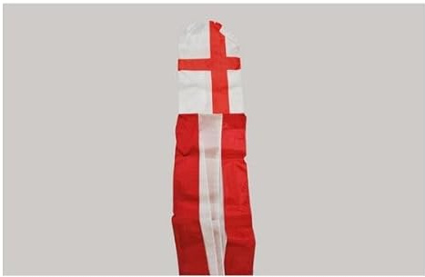 60 2.3 Metres England St George Cross Flag Open Ended Windsock Wind Speed Direction Indicator