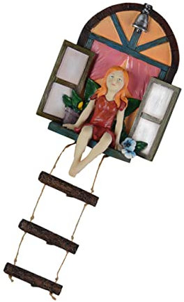 CIYODO 1stk Kleiner Feenhafter Anhänger Baum Skurriler Umarmer Gartenblumen Fee Fensterdekoration Gnomenbaum Baumfee Leiterhaus Türdekoration Mini-baumfenster Pflanzen Kunstharz