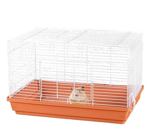 Großer Hamsterkäfig, großer Rennmaus Igelversteck belüfteter Chinchilla-Käfig mit abnehmbarem Boden, kleines Haustierzubehör für drinnen und draußen