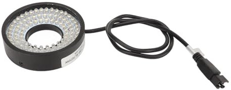 Adjustable Aluminum Alloy Stereo Microscope LED Ring Light 24V for Industrial Camera with Comprehensive Illumination, Suitable for Small Lathes, Cameras, and Binoculars