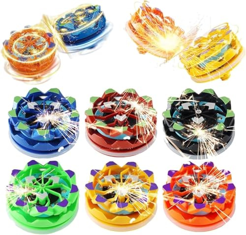 Piucrty Mitgebsel Kindergeburtstag Spiele Funkelndes Gyroskop 6 Stück Kreisel Mitbringsel Gastgeschenke Geburtstag Tombola Preise Kinder Kreiselspiel Give Aways Coole Gadgets Kleine Geschenke