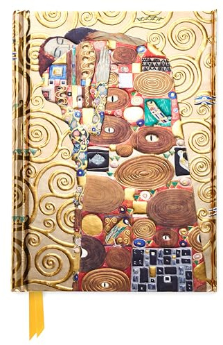 Premium Notizbuch DIN A6: Gustav Klimt, Die Erfüllung: Unser hochwertiges, liniertes Blankbook mit festem, künstlerisch geprägtem Einband und ... DIN A 6 mit Magnetverschluss, Band 1)