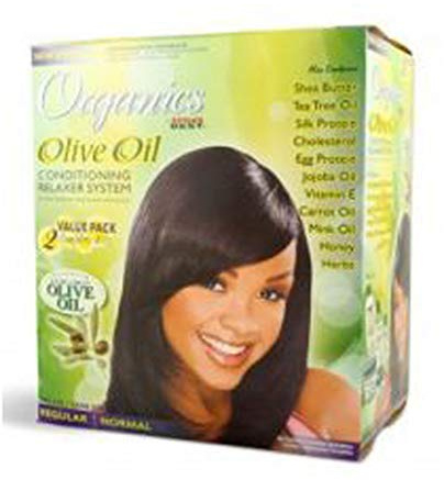 Africa's Best Organics Olive Oil Extra Virgin Relaxer Regular Value Pack