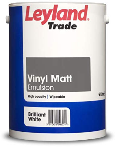 Leyland Trade 264803 Vinyl Matt Emulsion Paint - Brilliant White 5L