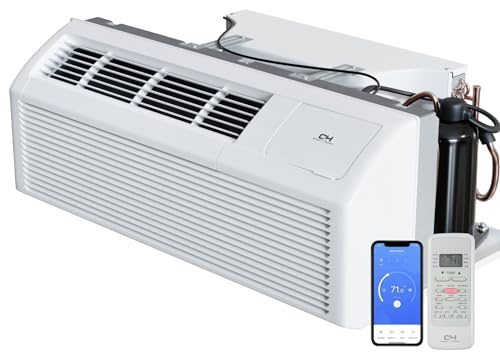 Cooper & Hunter 12,000 BTU PTAC Packaged Terminal Air Conditioner & Heat Pump – Built-In 3.5kW Electric Heater – Includes Wireless Smart Kit, Remote & Power Cord – R-32 Refrigerant