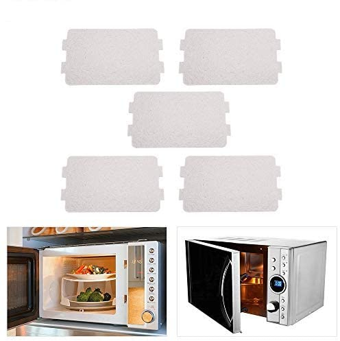 Protezione per Forno a microonde in Mica, 5 Pezzi Forno a Microonde Piastra di Mica Piastra a Microonde Copertura per Guida D'Onda Sostituzione Accessorio per la Riparazione