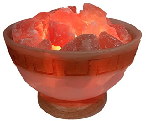 Edelsteinartikel Salz-Kristall Lampe | Salzstein Beleuchtung | Salz Brocken Lampe | Salzlampe Groß