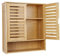 unho Armario Baño Pared de Bambú: Armario Baño Colgar Madera Organizador de Almacenamiento para Cocina con Puertas con Cierre Magnético