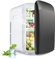 GOPLUS Mini Kühlschrank 15L, 2 in 1 Minikühlschrank mit Kühl und Heizfunktion, -3~50℃ | 220V AC/12V DC, Mini Fridge tragbar, kleiner Getränkekühlschrank für Zuhause, Camping & Auto (Schwarz)