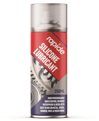 AlezyB 1 x Silicone Lubricant Grease Aerosol Spray Paint 300ml High Performance Can Water Resistant Oil Fast Drying Safe on Rubber Vinyl and Wood