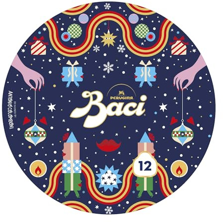 BACI PERUGINA Cioccolatini Fondenti ripieni al Gianduia, Scatola Regalo Latta 150g