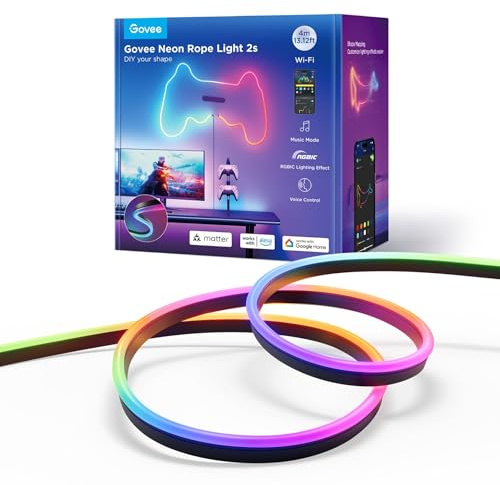 Govee - Neon Strip Light 4 Meter black Matter ready