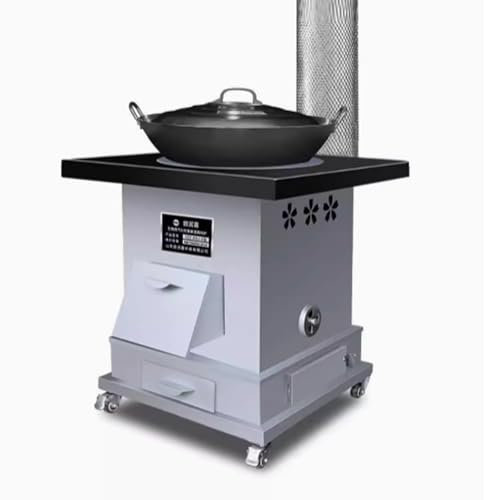 Estufa de Leña Estufa de Calefacción Estufa Multifuncional para Tienda de Campaña Adecuada para Calefacción Interior y Exterior, Cocina Diaria, Acampada al Aire Libre, Barbacoa(40 * 40 * 61cm)