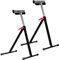 Melko Lot de 2 tréteaux à roulettes réglables en hauteur de 66 à 105 cm avec 1 paire de gants de travail - Charge maximale : 90 kg - Tréteau pliable pour alimentation en matériaux