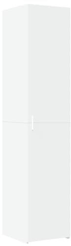HETFTJN Badezimmerschränke Outdoor Küchenschrank Küchenbuffet Buffetschrank Geschirrschrank - Highboard Weiß 40x42,5x185 cm Holzwerkstoff für Esszimmer Wohnzimmer Arbeitszimmer Flur