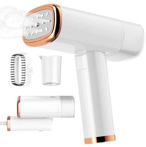 Vtizikl 1000W Handheld Garment Steamer – 20s Fast Heat-Up, 120ml Detachable Tank & Portable Design for Travel/Home/Office – Wrinkle Remover for Clothes, Curtains, Fabrics